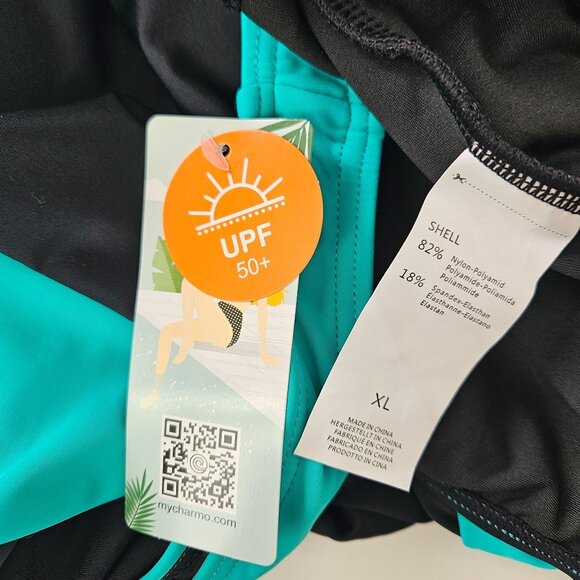 Women's UPF 50+ One-Piece Swimsuit Racerback Padded Size XL Competitive Sports - Picture 7 of 7